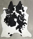 Black and White X-Large Brazilian Cowhide Rug 6'10"H x 7'2"W #A54589 by Hudson Hides