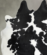 Black and White X-Large Brazilian Cowhide Rug 6'10"H x 7'2"W #A54589 by Hudson Hides