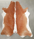 Brown and White Regular XX-Large Brazilian Cowhide Rug 7'7"H x 7'3"W #A54591 by Hudson Hides