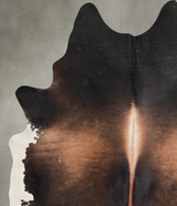 Chocolate and White XX-Large Brazilian Cowhide Rug 8'3"H x 6'3"W #A54592 by Hudson Hides