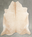 Palomino X-Large Brazilian Cowhide Rug 7'0"H x 6'8"W #A54595 by Hudson Hides