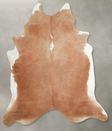 Brown and White Regular XX-Large Brazilian Cowhide Rug 7'4"H x 6'11"W #A54596 by Hudson Hides