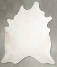Ivory with Beige XX-Large Brazilian Cowhide Rug 8'9"H x 7'2"W #A54597 by Hudson Hides