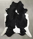 Black and White XX-Large Brazilian Cowhide Rug 9'1"H x 8'5"W #A54599 by Hudson Hides