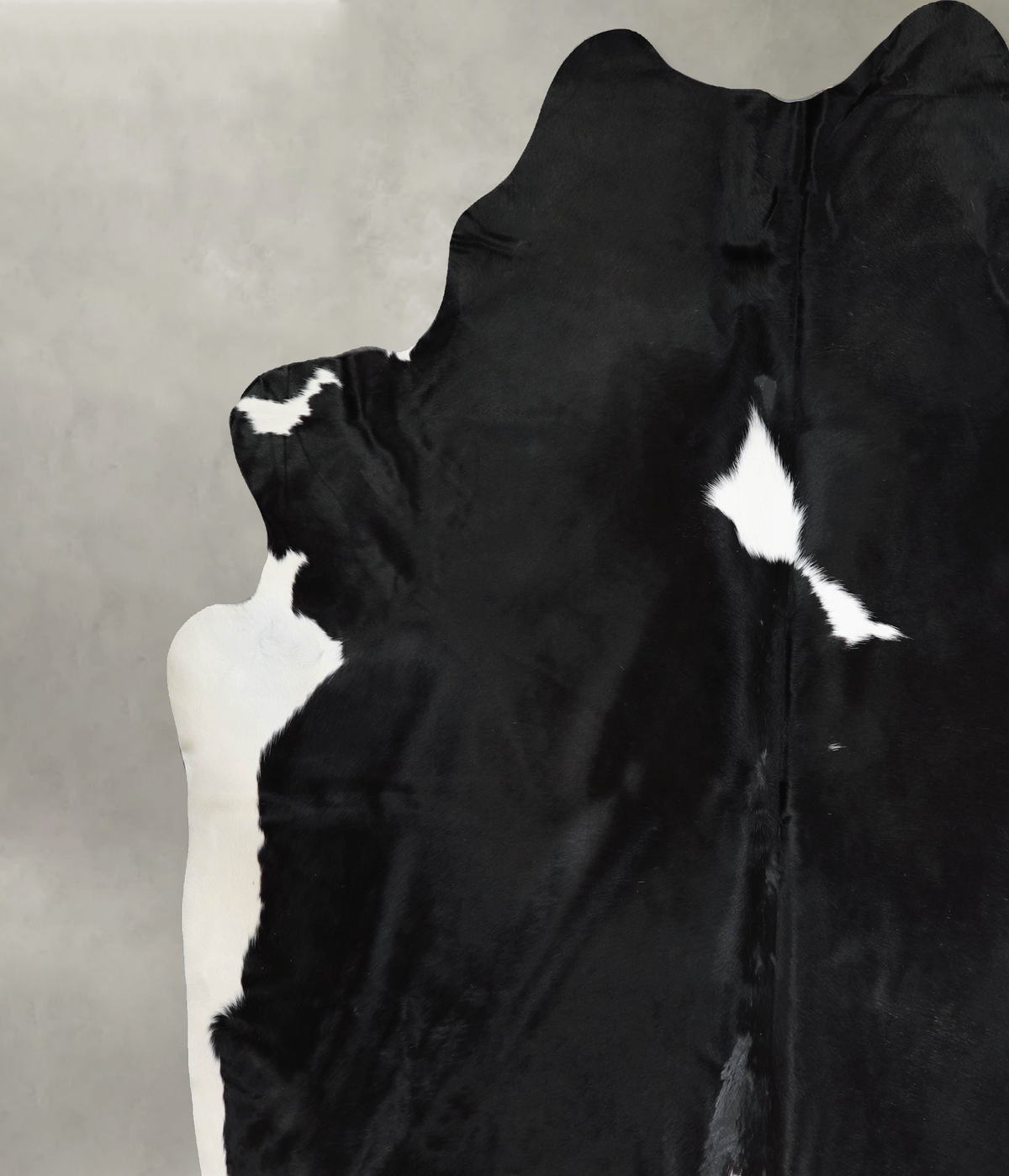 Black and White XX-Large Brazilian Cowhide Rug 9'1"H x 8'5"W #A54599 by Hudson Hides