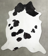 Black and White XX-Large Brazilian Cowhide Rug 8'3"H x 7'6"W #A54601 by Hudson Hides
