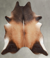 Warm Caramel XX-Large Brazilian Cowhide Rug 8'0"H x 7'0"W #A54602 by Hudson Hides