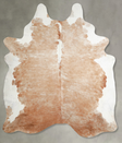 Beige and White XX-Large Brazilian Cowhide Rug 8'5"H x 6'5"W #A54603 by Hudson Hides