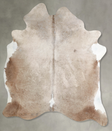 Taupe X-Large Brazilian Cowhide Rug 7'3"H x 6'1"W #A54605 by Hudson Hides