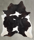 Black and White X-Large Brazilian Cowhide Rug 8'1"H x 6'0"W #A54606 by Hudson Hides