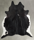 Black and White XX-Large Brazilian Cowhide Rug 8'4"H x 7'2"W #A54607 by Hudson Hides