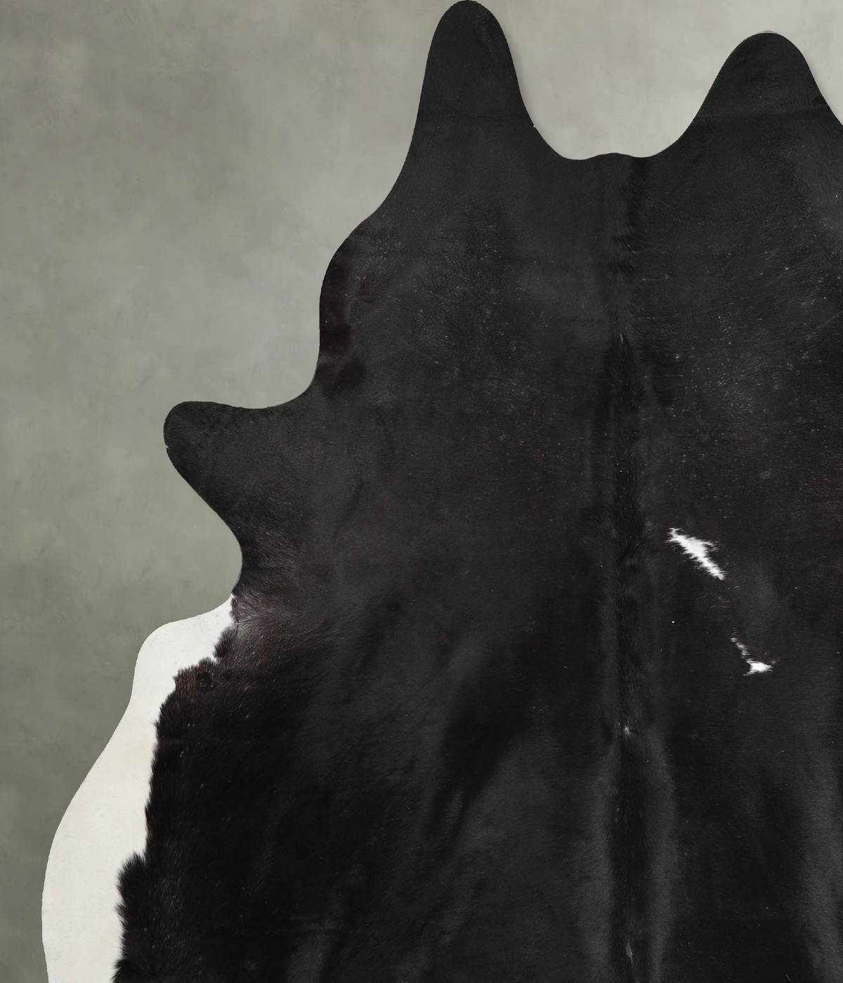 Black and White XX-Large Brazilian Cowhide Rug 8'4"H x 7'2"W #A54607 by Hudson Hides
