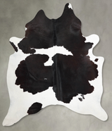 Black and White X-Large Brazilian Cowhide Rug 8'0"H x 6'3"W #A54609 by Hudson Hides