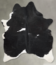 Black and White X-Large Brazilian Cowhide Rug 7'1"H x 6'3"W #A54611 by Hudson Hides
