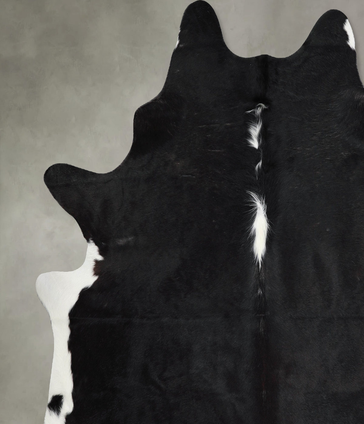 Black and White XX-Large Brazilian Cowhide Rug 7'10"H x 7'3"W #A54612 by Hudson Hides