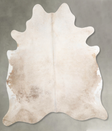 Champagne X-Large Brazilian Cowhide Rug 6'9"H x 6'4"W #A54613 by Hudson Hides