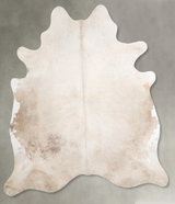 Champagne X-Large Brazilian Cowhide Rug 6'9"H x 6'4"W #A54613 by Hudson Hides