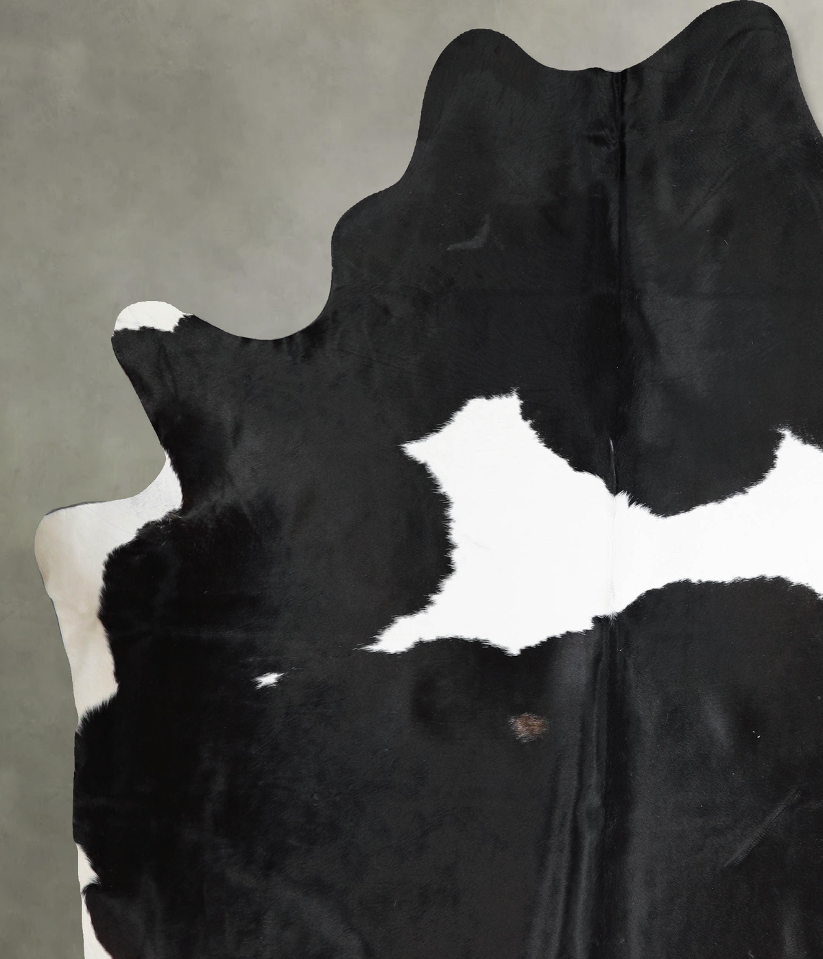 Black and White XX-Large Brazilian Cowhide Rug 8'1"H x 6'10"W #A54615 by Hudson Hides