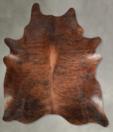 Medium Brindle XX-Large Brazilian Cowhide Rug 8'1"H x 6'4"W #A54623 by Hudson Hides