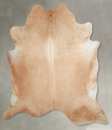 Solid Brown XX-Large Brazilian Cowhide Rug 8'3"H x 7'8"W #A54624 by Hudson Hides