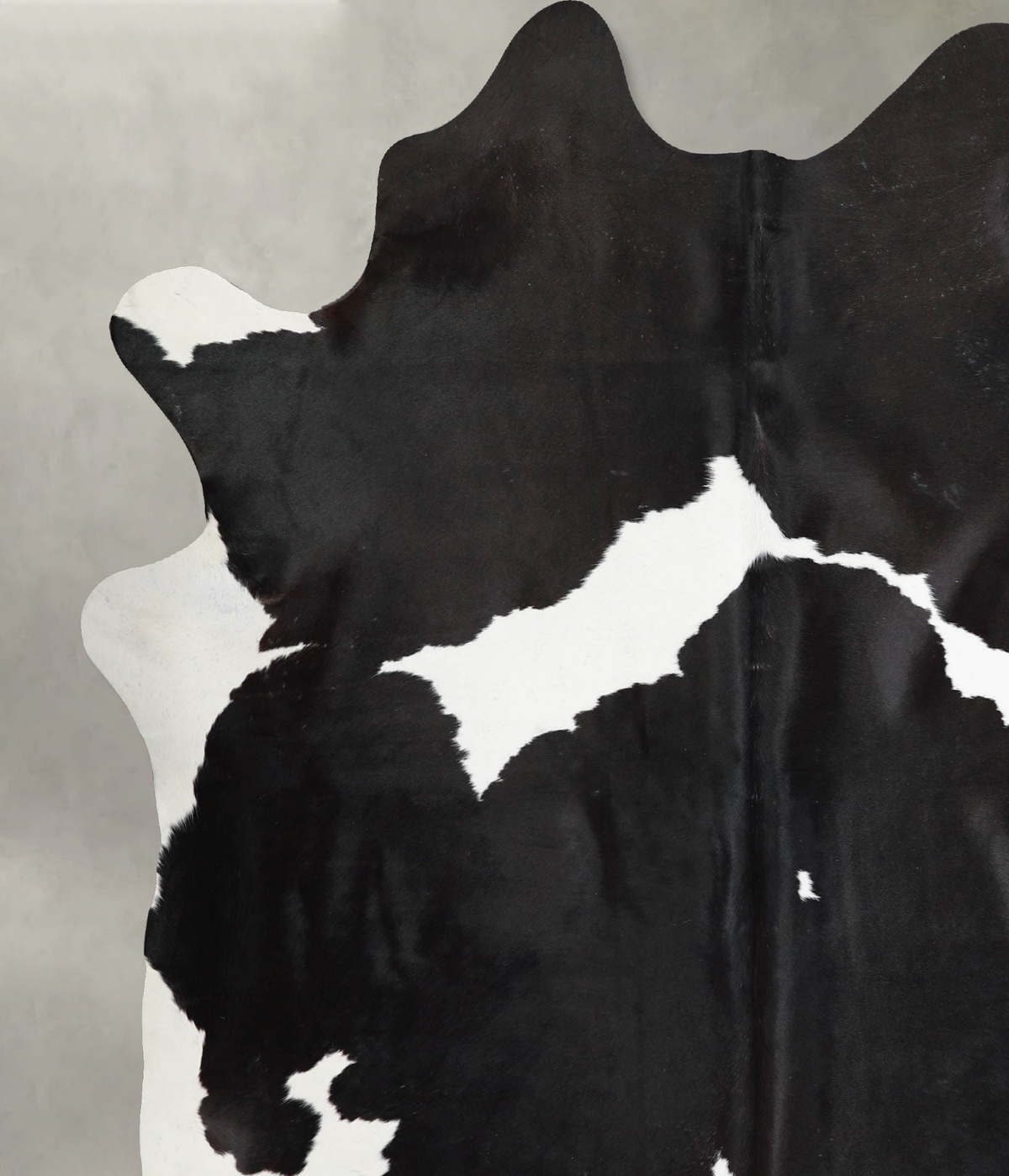 Black and White X-Large Brazilian Cowhide Rug 7'5"H x 6'7"W #A54629 by Hudson Hides