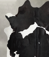 Black and White X-Large Brazilian Cowhide Rug 7'5"H x 6'7"W #A54629 by Hudson Hides