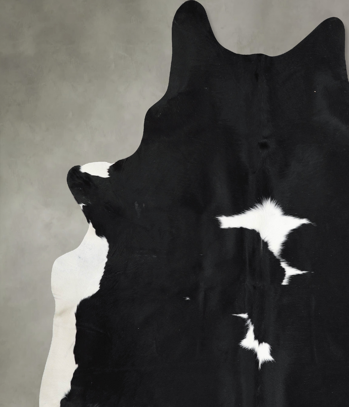 Black and White XX-Large Brazilian Cowhide Rug 8'2"H x 7'1"W #A54631 by Hudson Hides