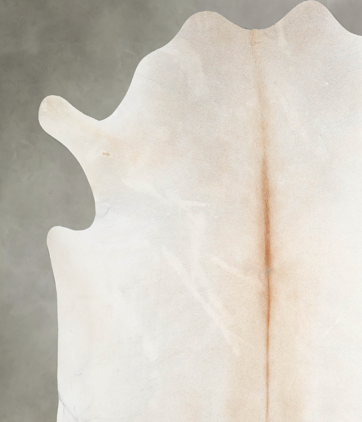Ivory with Beige X-Large Brazilian Cowhide Rug 6'6"H x 6'11"W #A54633 by Hudson Hides