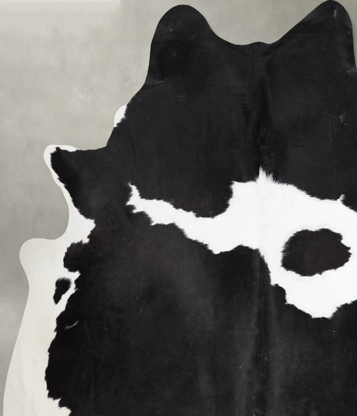Black and White X-Large Brazilian Cowhide Rug 7'3"H x 6'5"W #A54634 by Hudson Hides