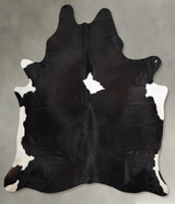 Black and White XX-Large Brazilian Cowhide Rug 9'3"H x 7'5"W #A54635 by Hudson Hides