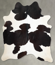 Black and White X-Large Brazilian Cowhide Rug 7'0"H x 6'0"W #A54636 by Hudson Hides