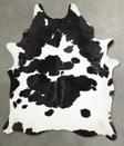 Black and White X-Large Brazilian Cowhide Rug 8'0"H x 6'2"W #A54637 by Hudson Hides