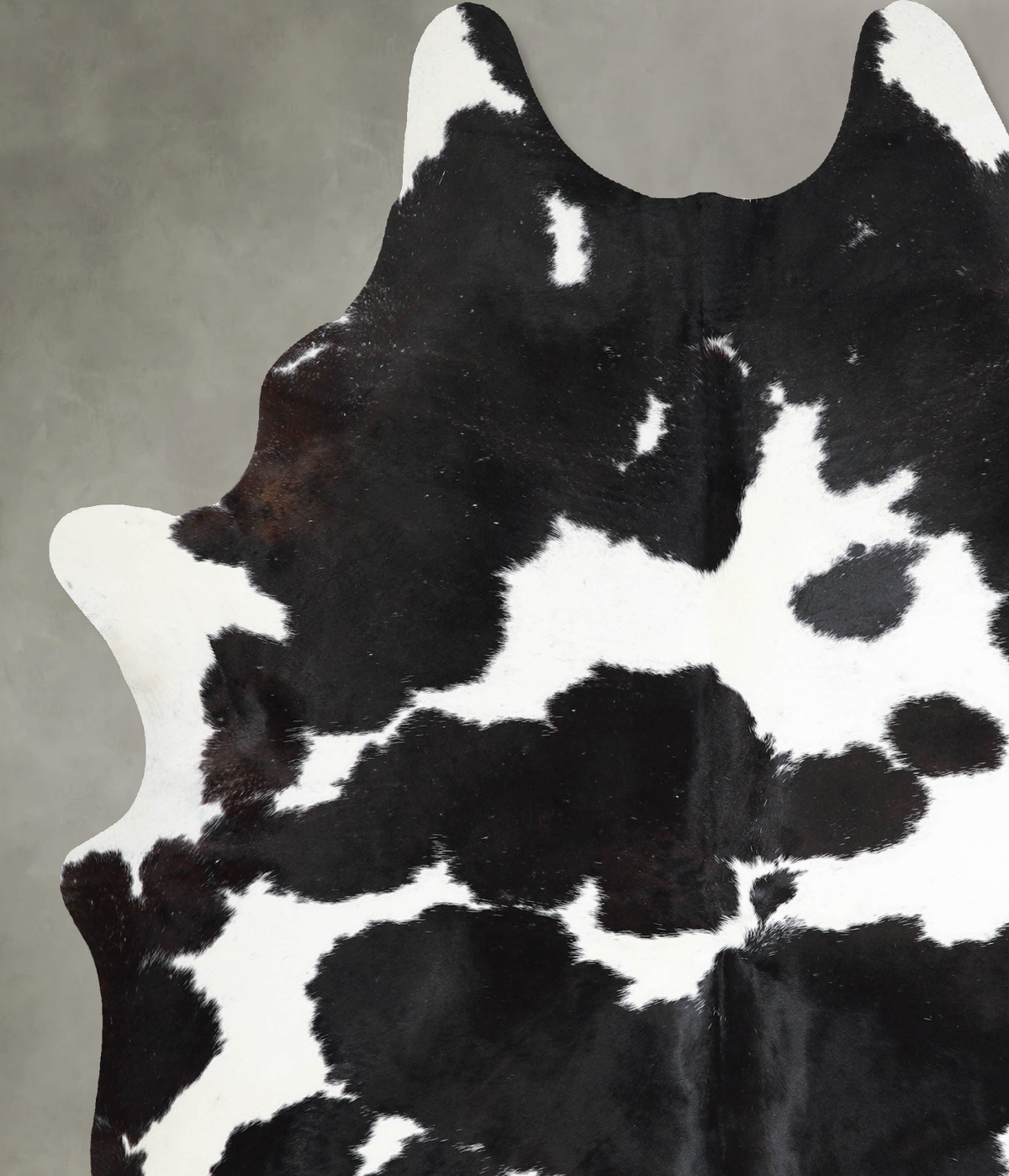 Black and White X-Large Brazilian Cowhide Rug 8'0"H x 6'2"W #A54637 by Hudson Hides