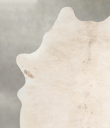 Ivory with Beige XX-Large Brazilian Cowhide Rug 8'2"H x 6'6"W #A54638 by Hudson Hides