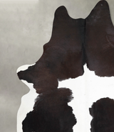 Chocolate and White XX-Large Brazilian Cowhide Rug 8'11"H x 7'1"W #A54639 by Hudson Hides