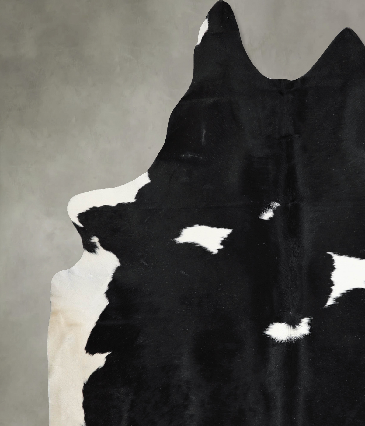 Black and White XX-Large Brazilian Cowhide Rug 9'0"H x 7'7"W #A54643 by Hudson Hides