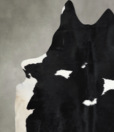 Black and White XX-Large Brazilian Cowhide Rug 9'0"H x 7'7"W #A54643 by Hudson Hides