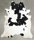 Black and White X-Large Brazilian Cowhide Rug 7'4"H x 6'6"W #A54646 by Hudson Hides