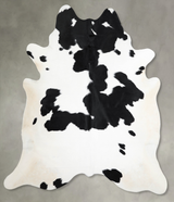 Black and White X-Large Brazilian Cowhide Rug 7'4"H x 6'6"W #A54646 by Hudson Hides