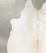 Ivory with Beige XX-Large Brazilian Cowhide Rug 8'4"H x 7'0"W #A54648 by Hudson Hides