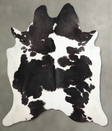 Black and White XX-Large Brazilian Cowhide Rug 7'9"H x 6'11"W #A54649 by Hudson Hides