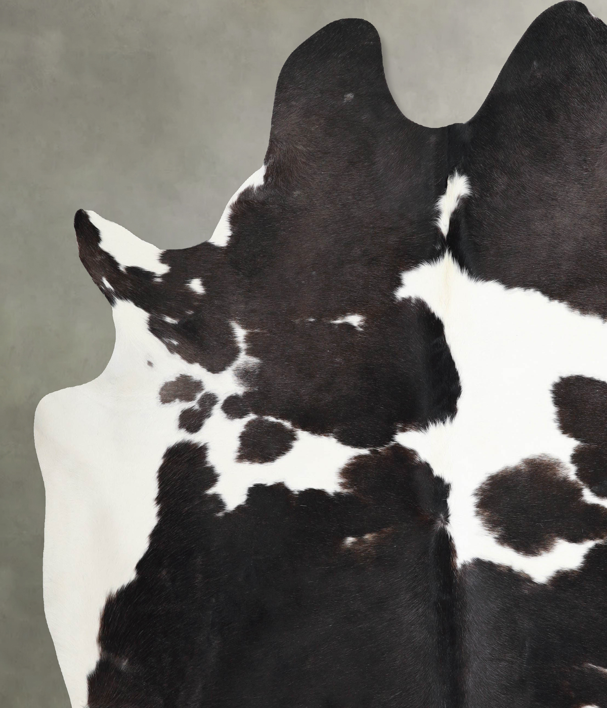 Black and White XX-Large Brazilian Cowhide Rug 7'9"H x 6'11"W #A54649 by Hudson Hides
