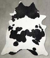 Black and White XX-Large Brazilian Cowhide Rug 8'8"H x 7'1"W #A54651 by Hudson Hides