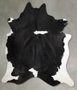 Black and White XX-Large Brazilian Cowhide Rug 8'8"H x 7'7"W #A54653 by Hudson Hides