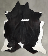 Black and White XX-Large Brazilian Cowhide Rug 8'8"H x 7'7"W #A54653 by Hudson Hides
