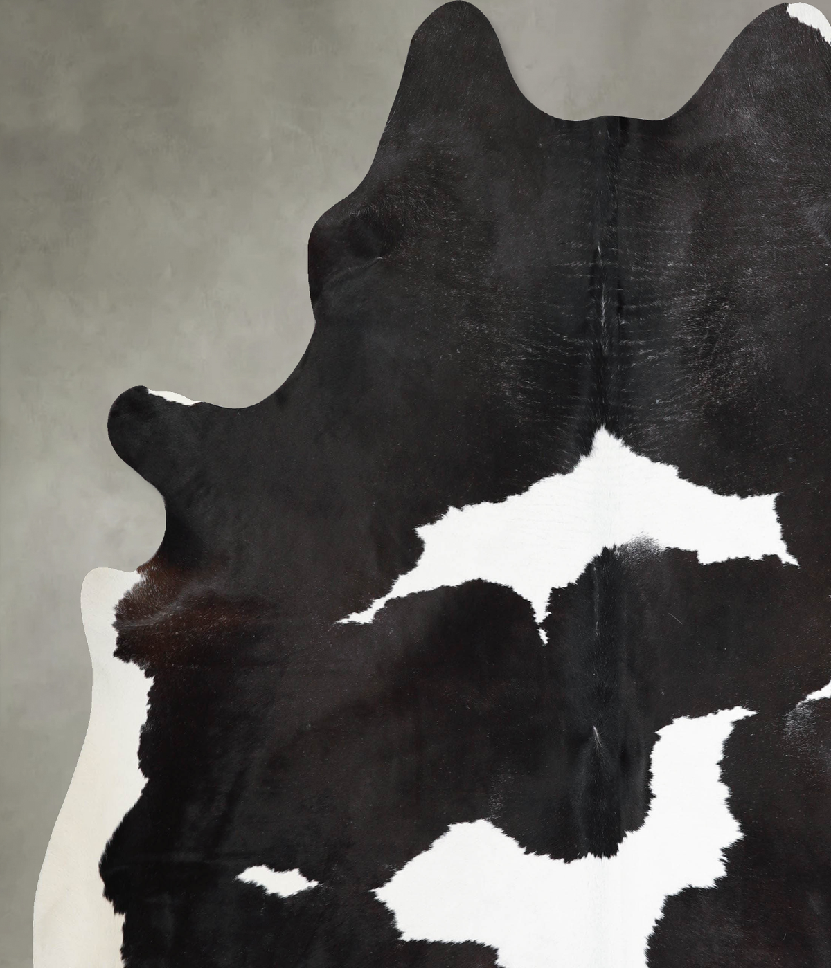 Black and White XX-Large Brazilian Cowhide Rug 8'0"H x 6'10"W #A54654 by Hudson Hides