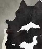 Black and White XX-Large Brazilian Cowhide Rug 8'0"H x 6'10"W #A54654 by Hudson Hides