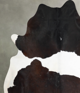 Chocolate and White X-Large Brazilian Cowhide Rug 7'10"H x 6'4"W #A54657 by Hudson Hides