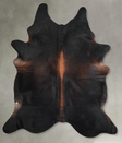 Chocolate XX-Large Brazilian Cowhide Rug 7'11"H x 6'5"W #A54659 by Hudson Hides