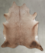 Taupe XX-Large Brazilian Cowhide Rug 8'0"H x 7'4"W #A54660 by Hudson Hides